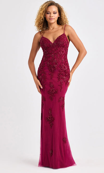 Faviana 11428 - Open Back Beaded Embellished Gown Prom Dresses
