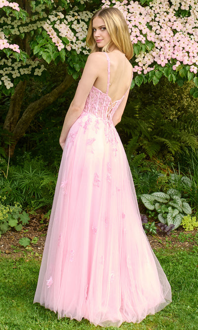 Faviana 11437 - Beaded Lace A-Line Tulle Dress Prom Dresses