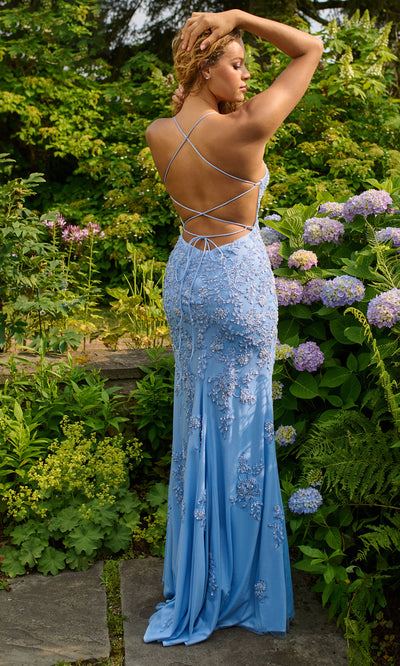 Faviana 11440 - Lace-Up Back Sparkle Sheath Dress Prom Dresses