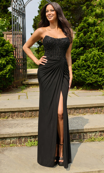 Faviana 11445 - Strapless Ruched Skirt Prom Dress Prom Dresses