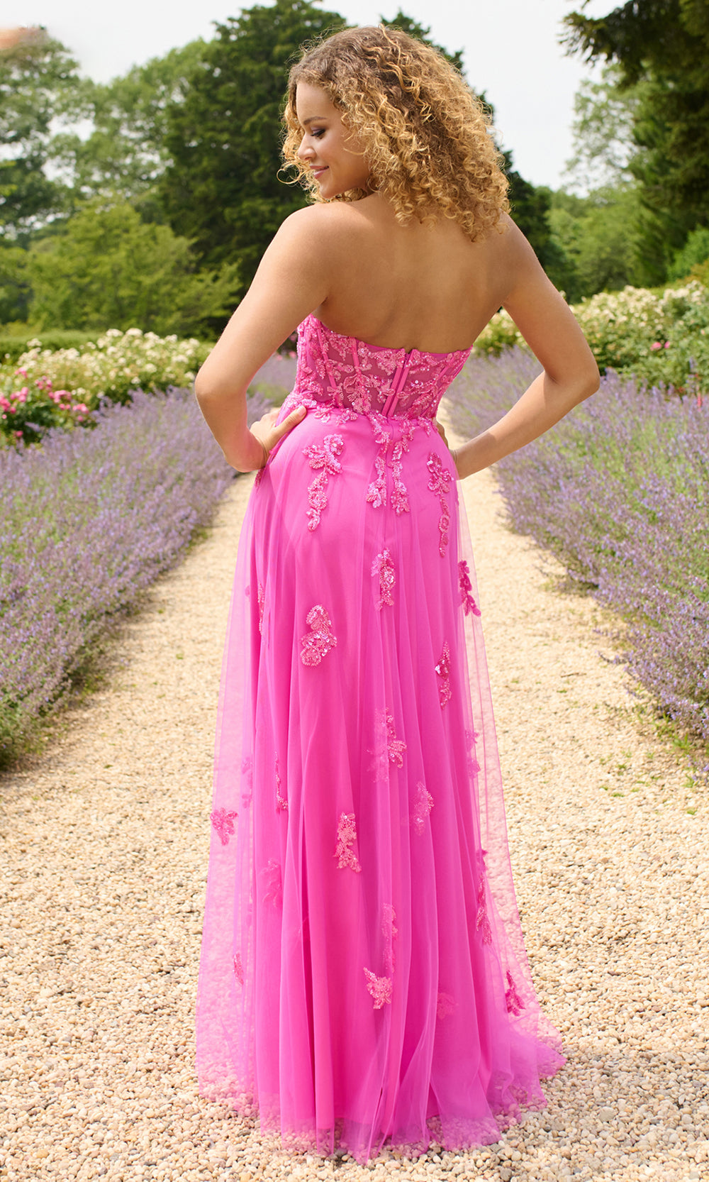 Faviana 11474 - Sweetheart Tulle Sequin Prom Dress Prom Dresses