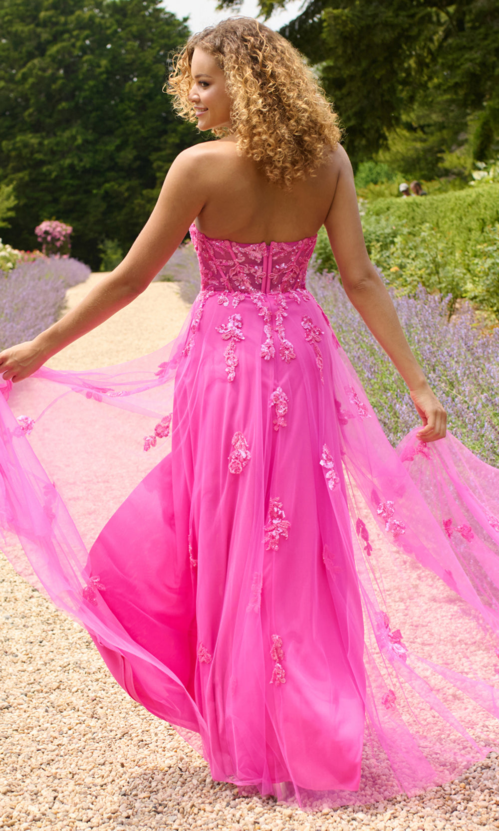 Faviana 11474 - Sweetheart Tulle Sequin Prom Dress Prom Dresses