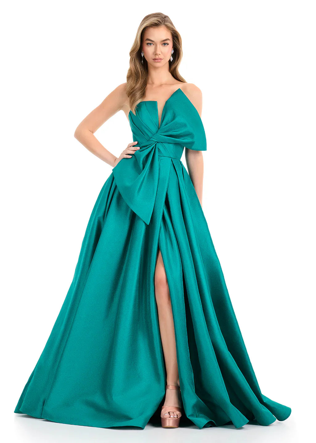 Ashley Lauren 11609 - Strapless Mikado Prom Gown