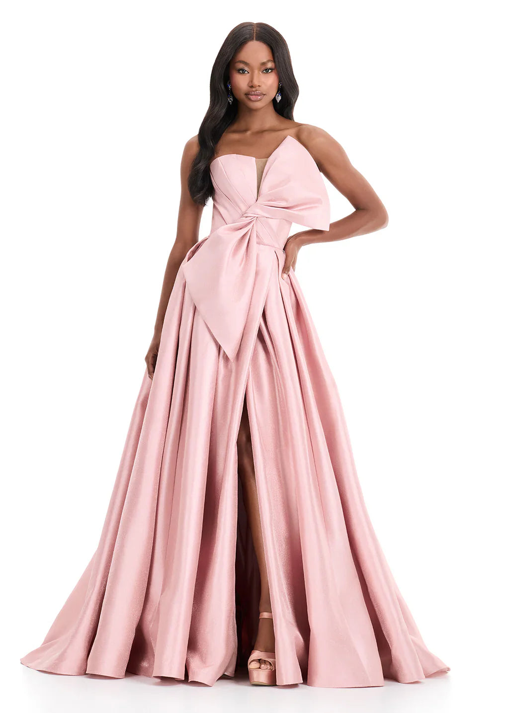 Ashley Lauren 11609 - Strapless Mikado Prom Gown
