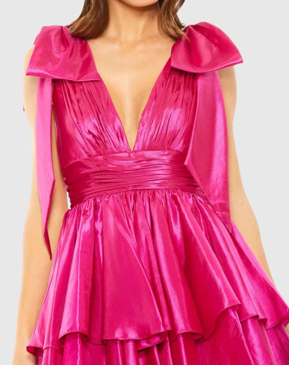 Ieena Duggal 11657 - Oversized Bow Dress