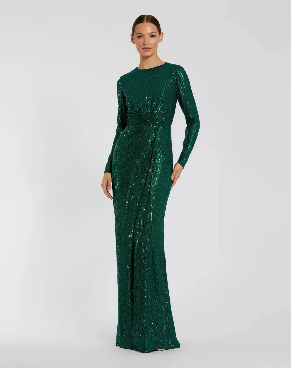 Ieena Duggal 11659 - Sequined Evening Gown