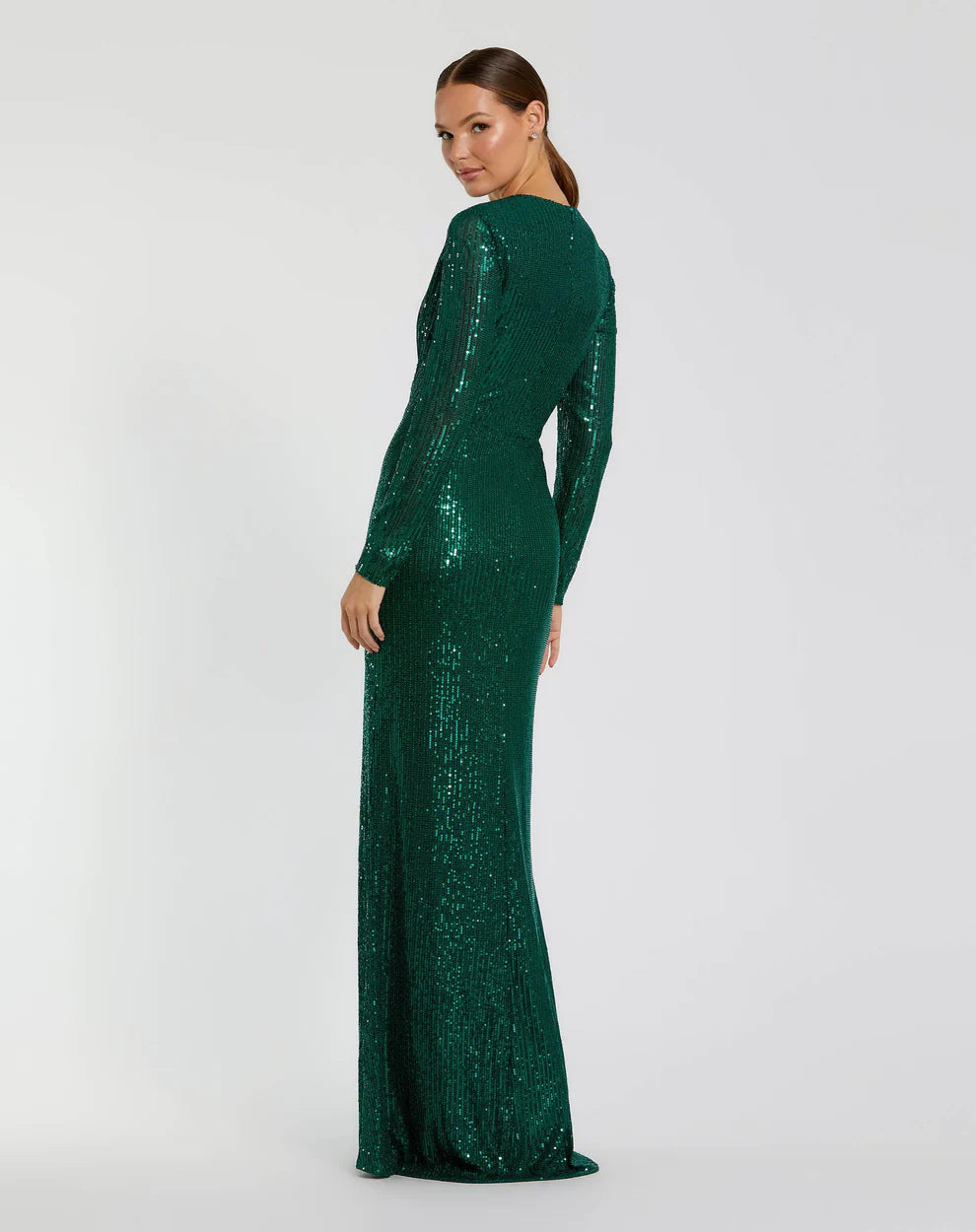 Ieena Duggal 11659 - Sequined Evening Gown