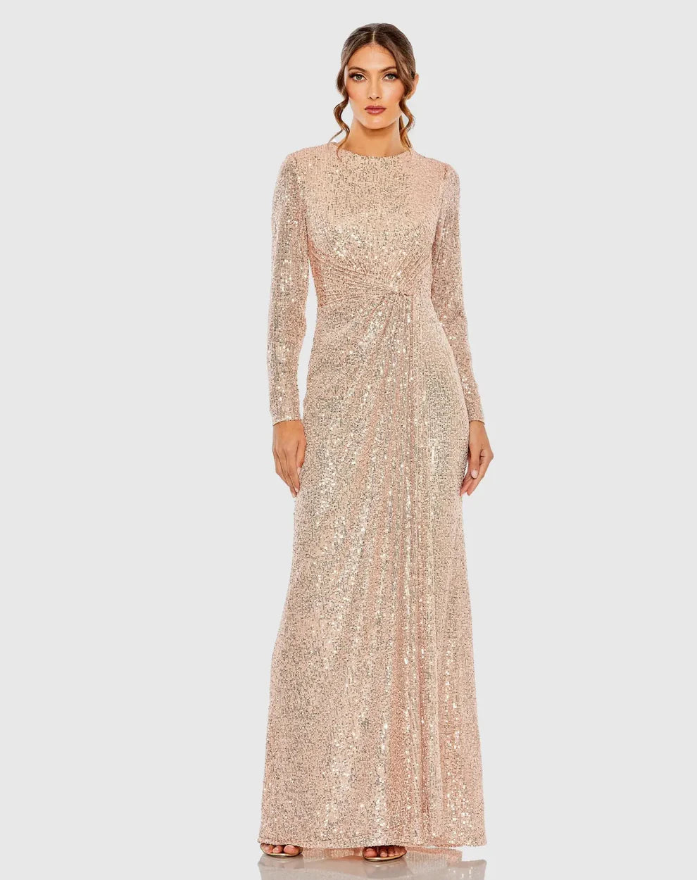 Ieena Duggal 11659 - Sequined Evening Gown