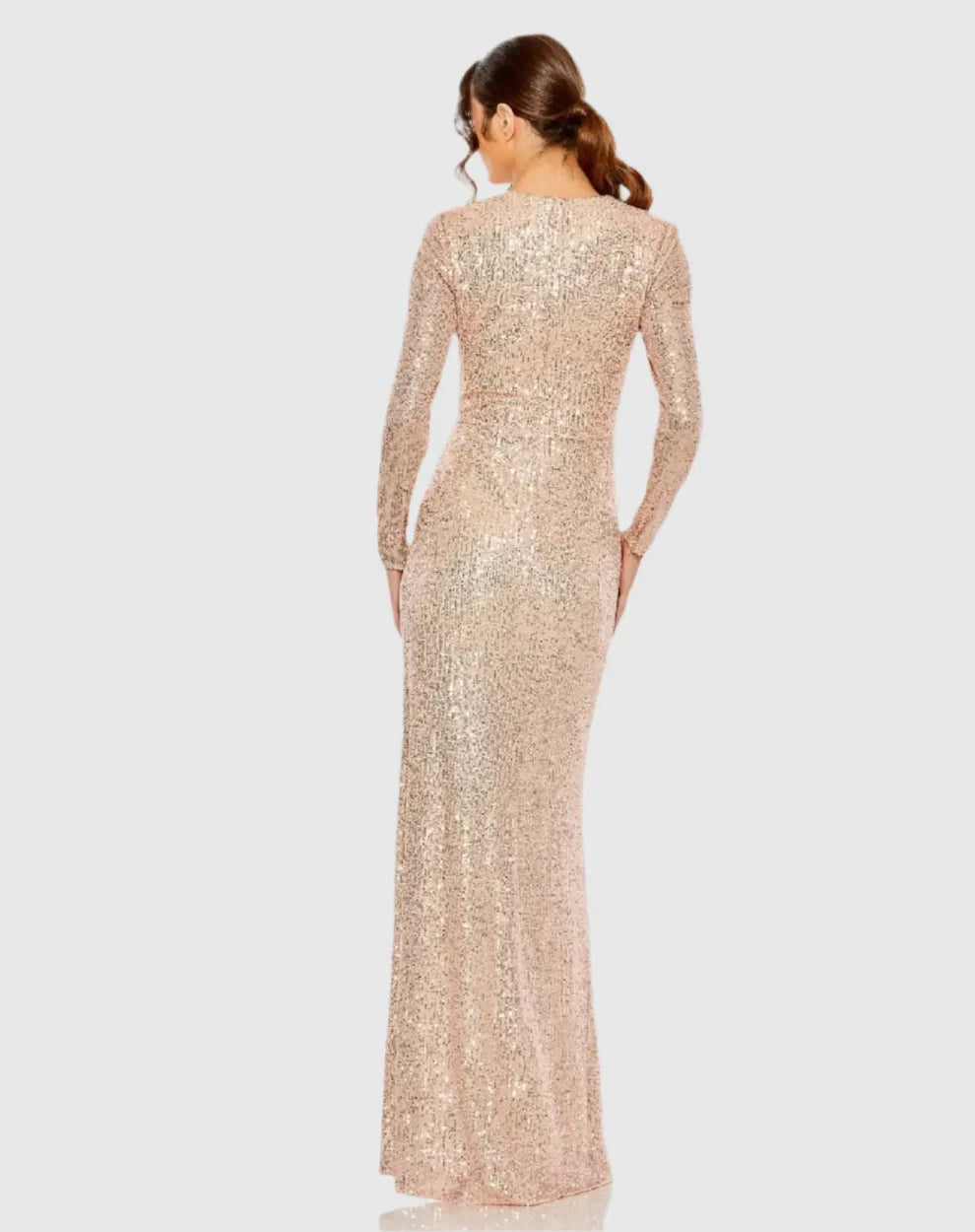 Ieena Duggal 11659 - Sequined Evening Gown