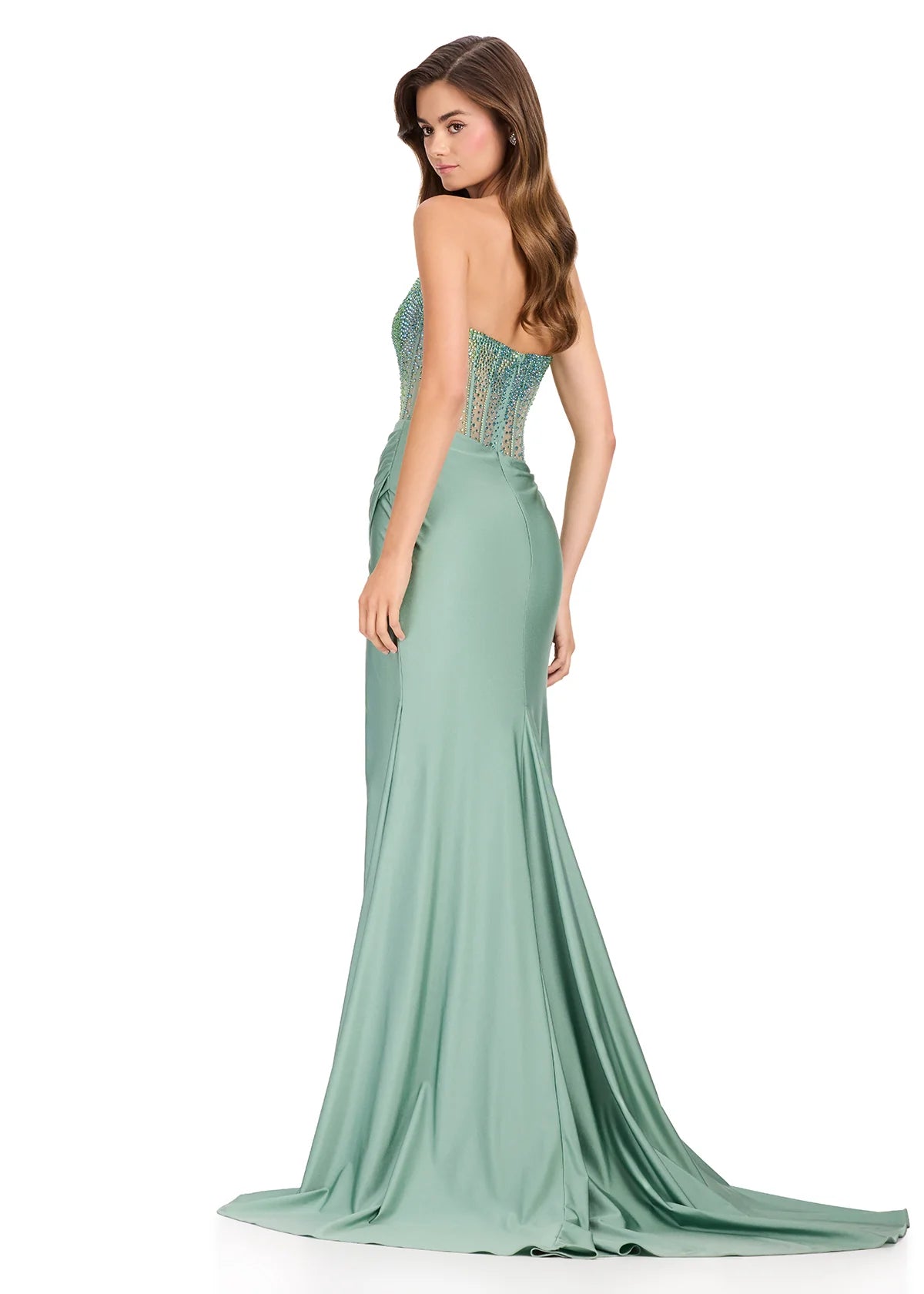 Ashley Lauren 11690 - Jeweled Scoop Prom Dress