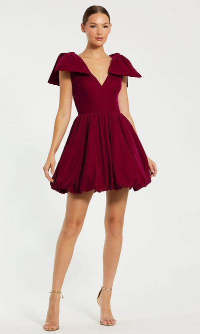 Ieena Duggal 11743 - Sleeveless A-Line Dress with Bow Shoulder Homecoming Dresses