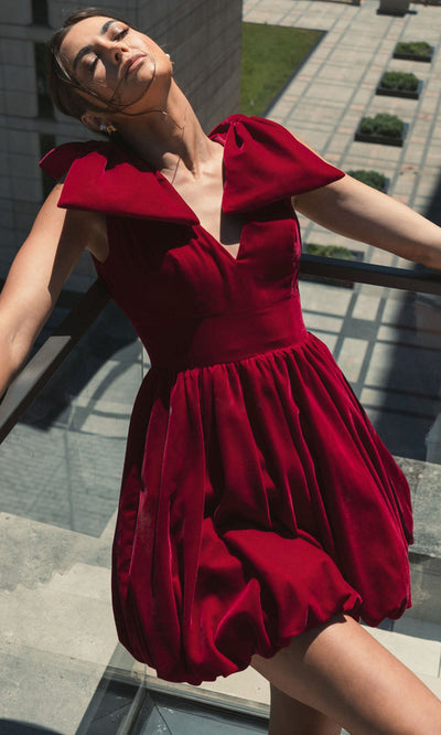 Ieena Duggal 11743 - Sleeveless A-Line Dress with Bow Shoulder Homecoming Dresses
