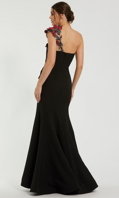 Mac Duggal 11779 - Appliqued Crepe Mermaid Evening Dress Prom Dresses