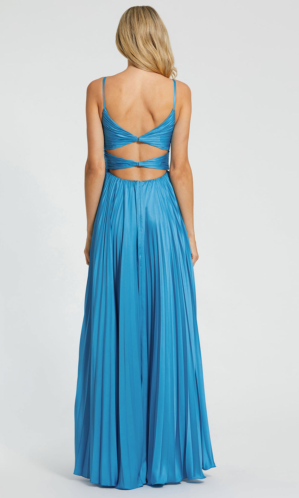 Mac Duggal 11802 - Pleated Sweetheart Floral Accent Gown Prom Dresses in Blue