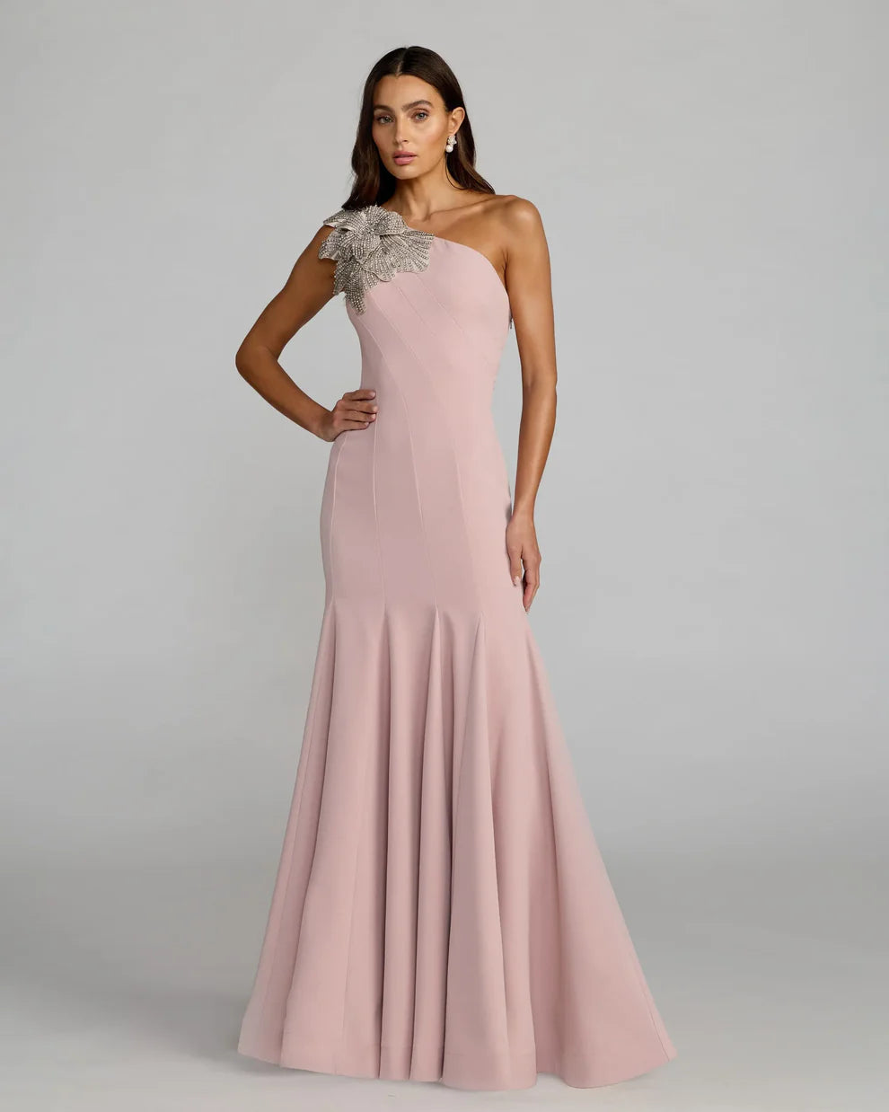 Mac Duggal 11810 - Jeweled Floral Evening Gown