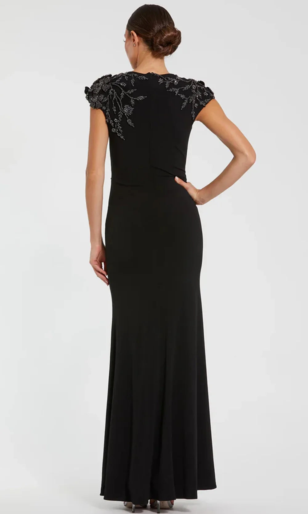 Mac Duggal 11847 - Embellished Jersey High Neck Evening Dress Funeral Dresses