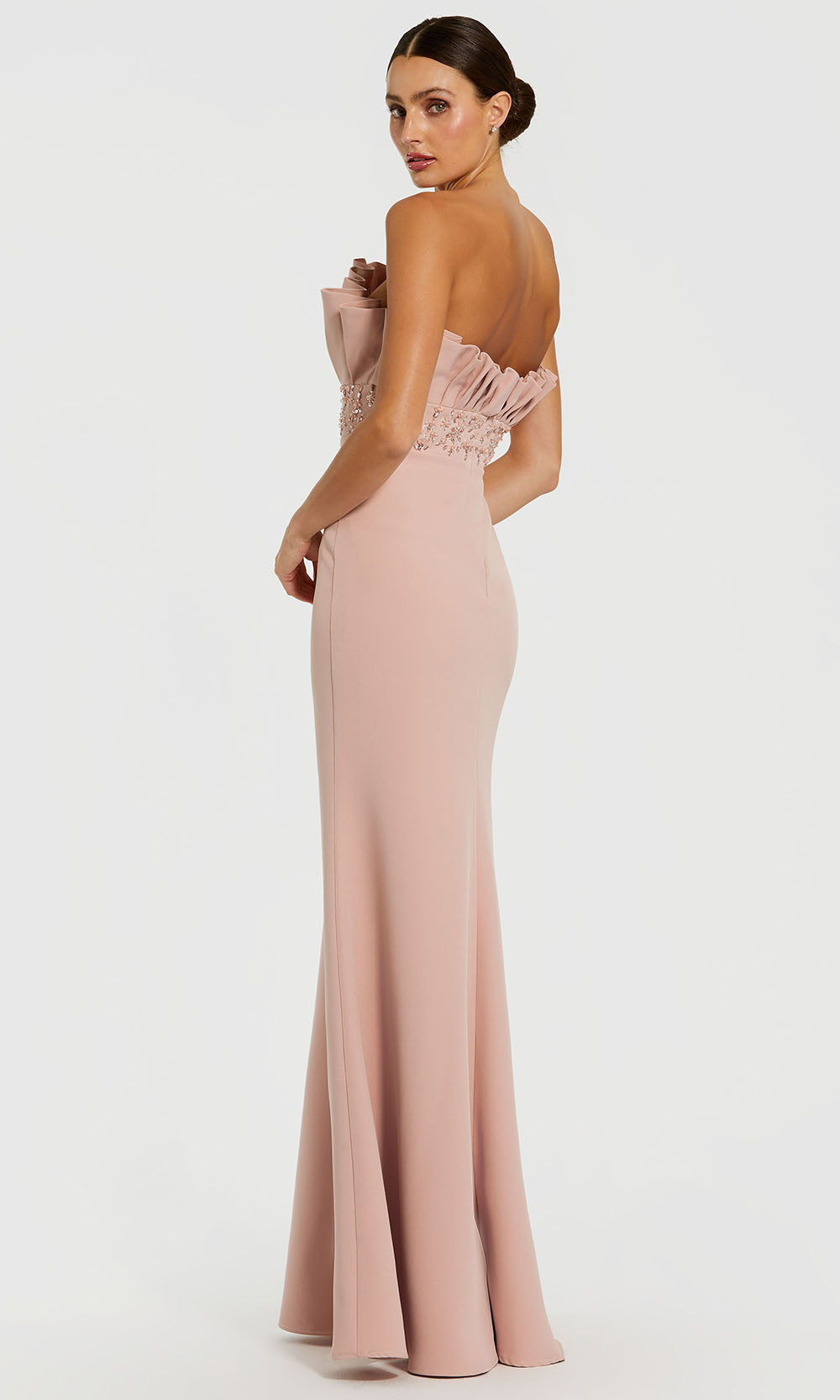 Mac Duggal 11848 - Beaded Waist Sheath Evening Gown Mother of the Bride Dresses in Lilac