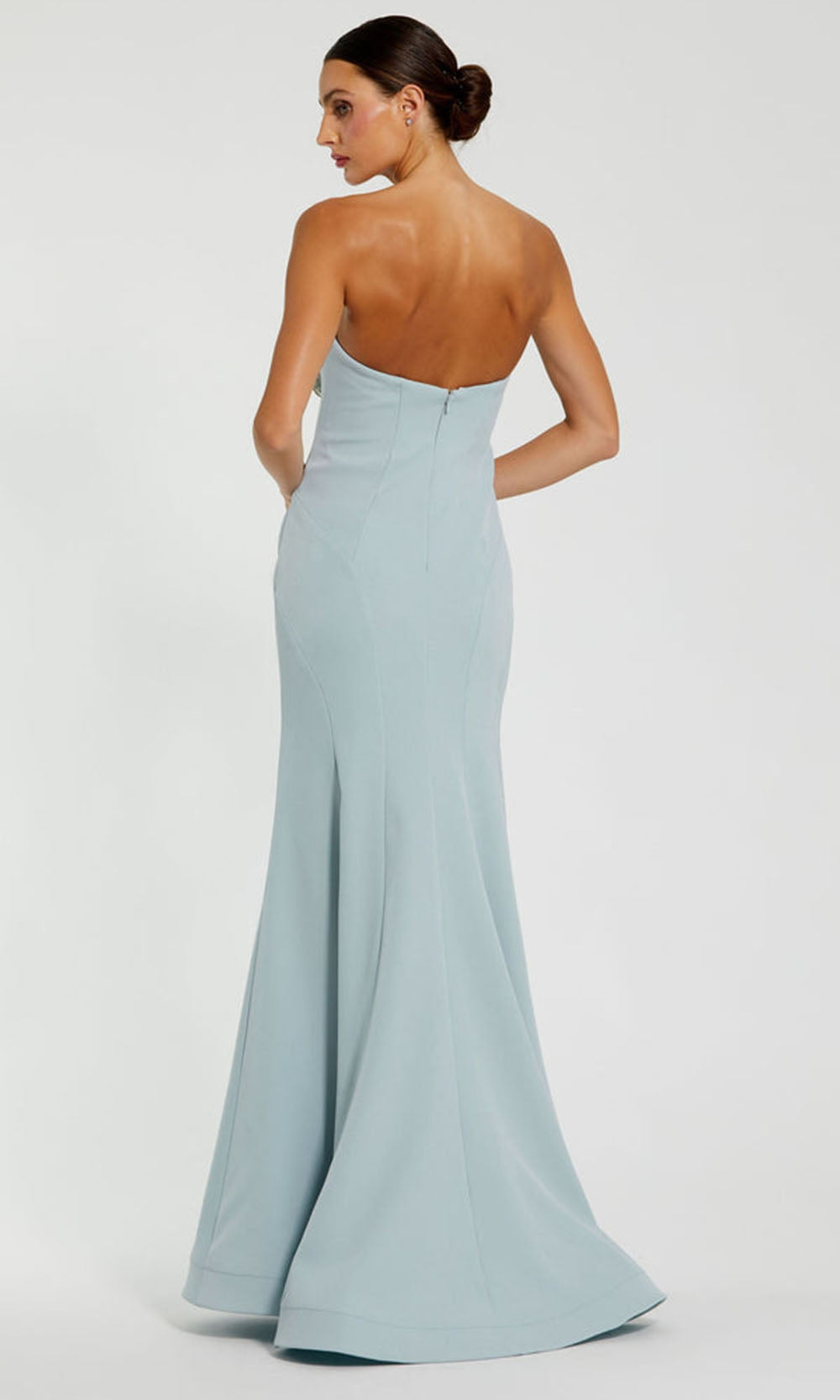 Mac Duggal 11855 - Straight Neck Trumpet Gown with Rhinestone Detail Evening Dresses