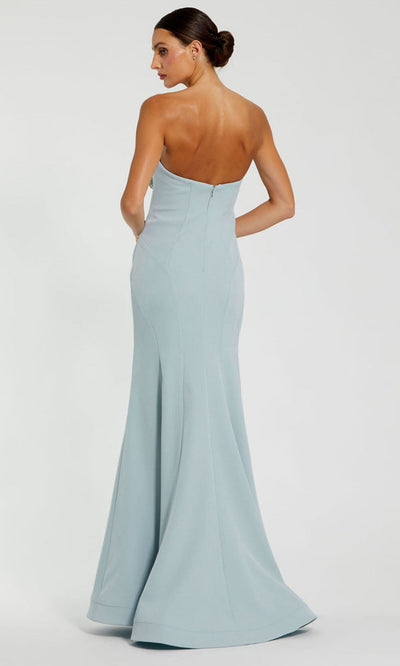 Mac Duggal 11855 - Straight Neck Trumpet Gown with Rhinestone Detail Evening Dresses