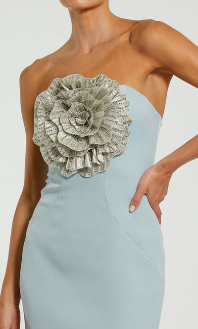 Mac Duggal 11855 - Straight Neck Trumpet Gown with Rhinestone Detail Evening Dresses