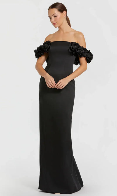 Mac Duggal 11872 - Sheath Skirt Satin Evening Gown Formal Gowns