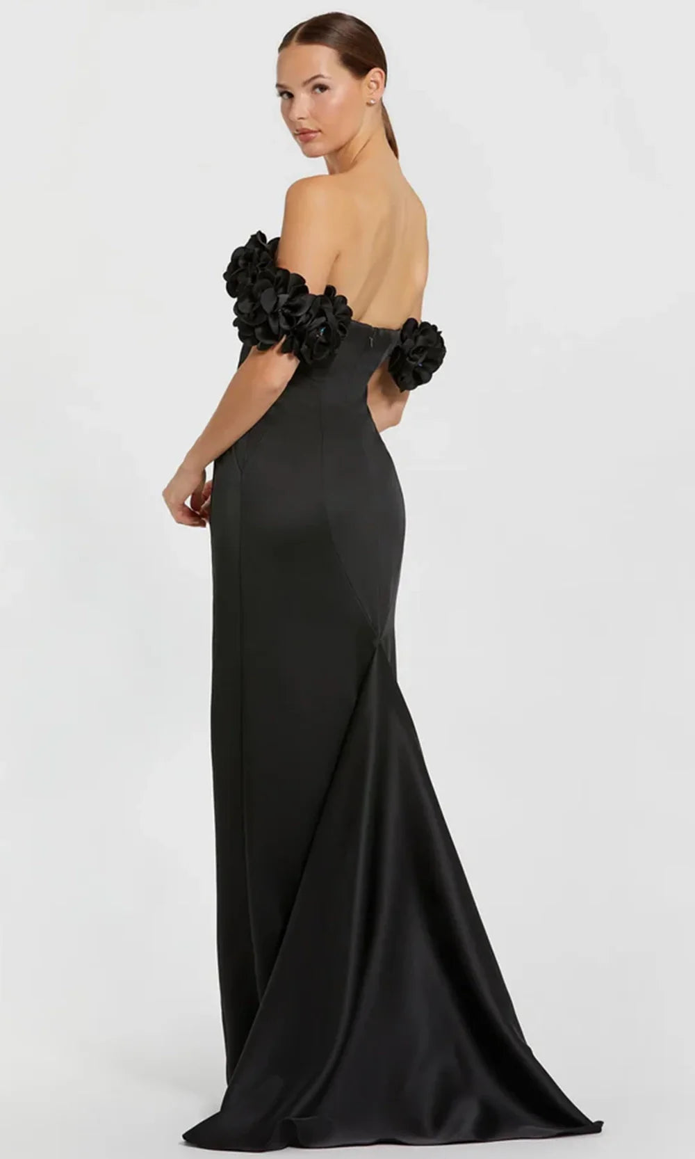 Mac Duggal 11872 - Sheath Skirt Satin Evening Gown Formal Gowns