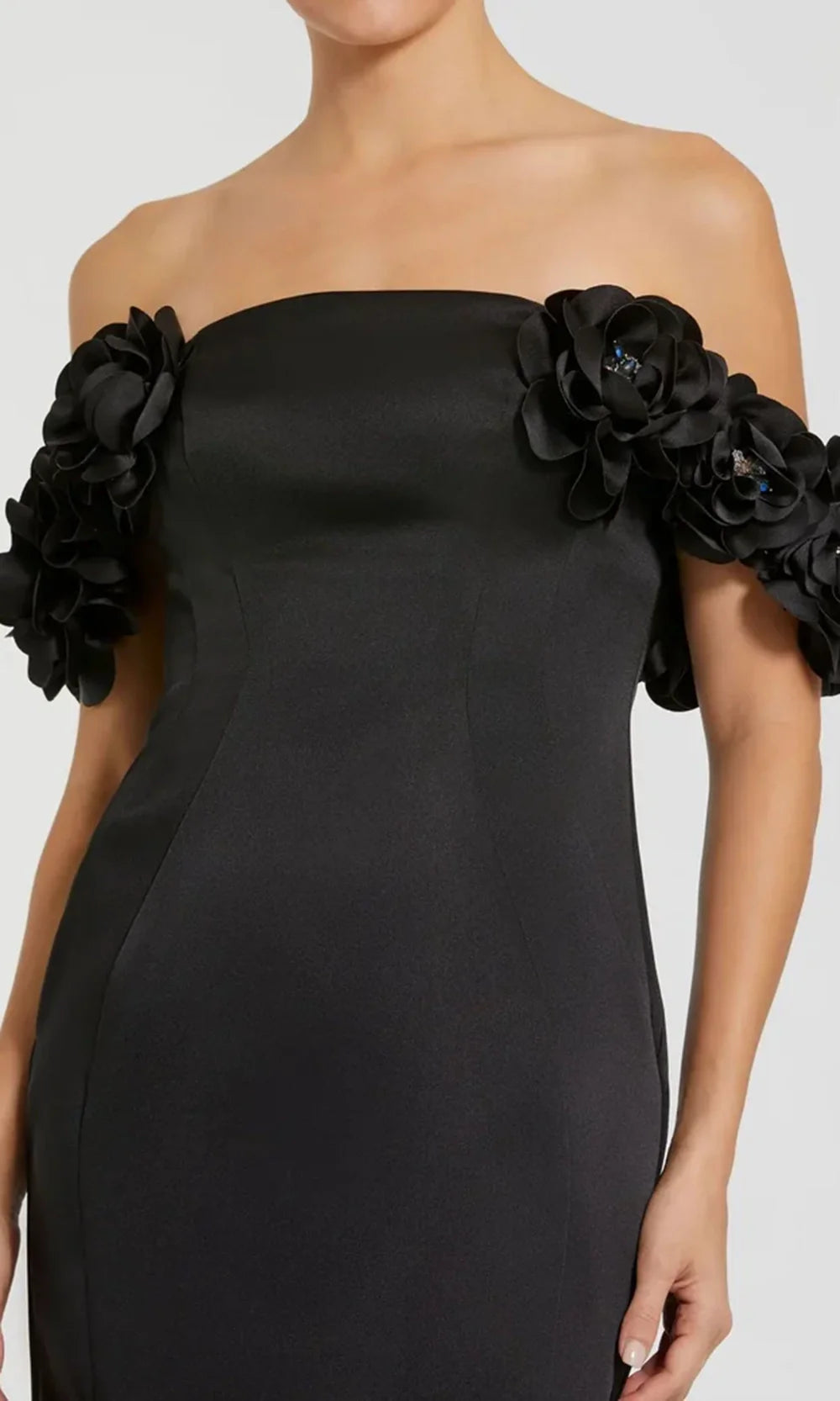 Mac Duggal 11872 - Sheath Skirt Satin Evening Gown Formal Gowns