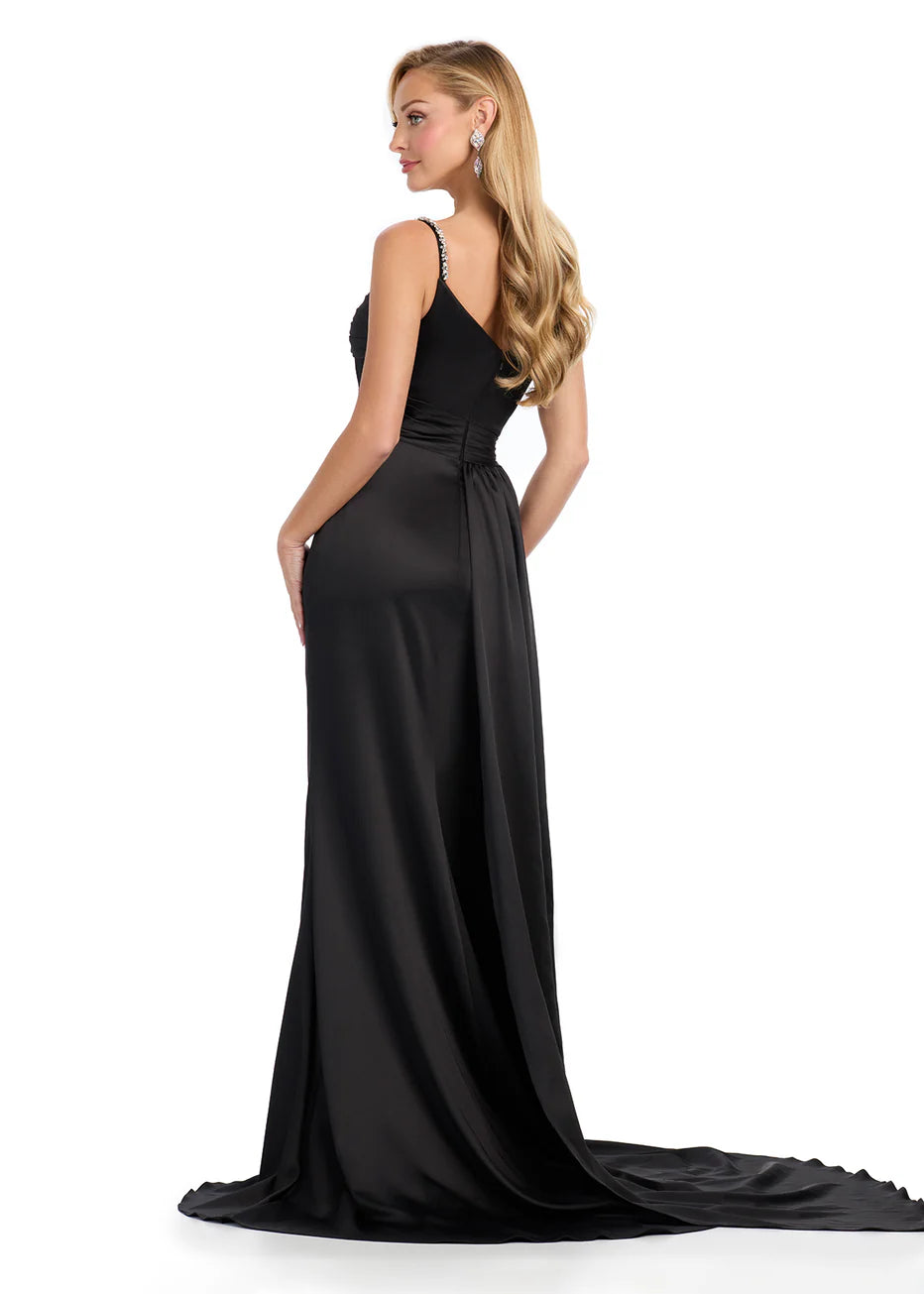 Ashley Lauren 11887 - Sleeveless Ruched Bodice Prom Gown