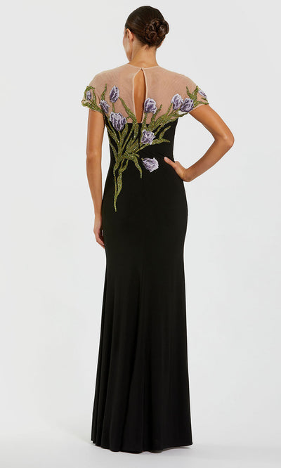 Mac Duggal 11912 - Beaded Cap Sleeve Jersey Gown Mother of the Bride Dresses