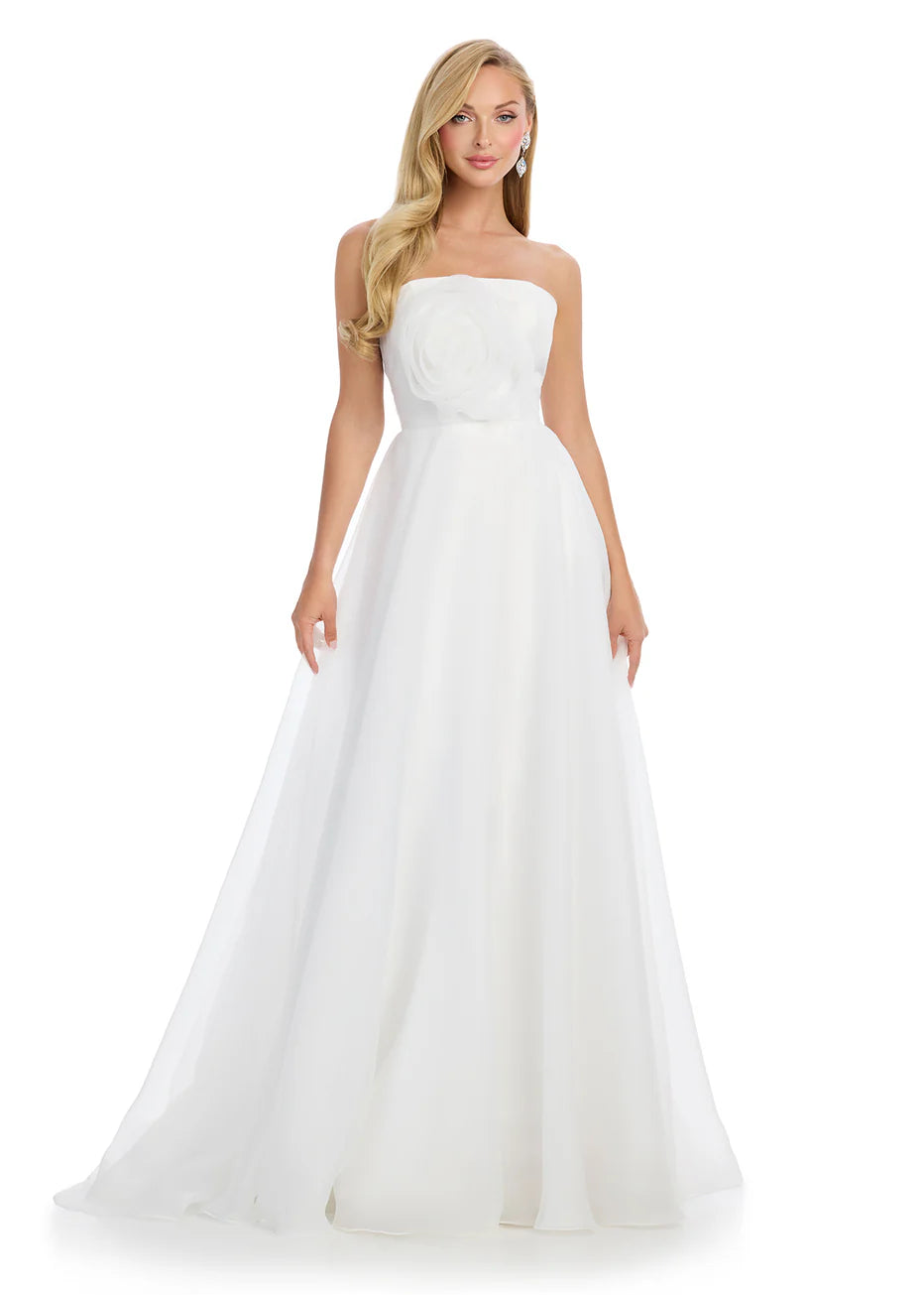 Ashley Lauren 11913 - Strapless Organza Ballgown