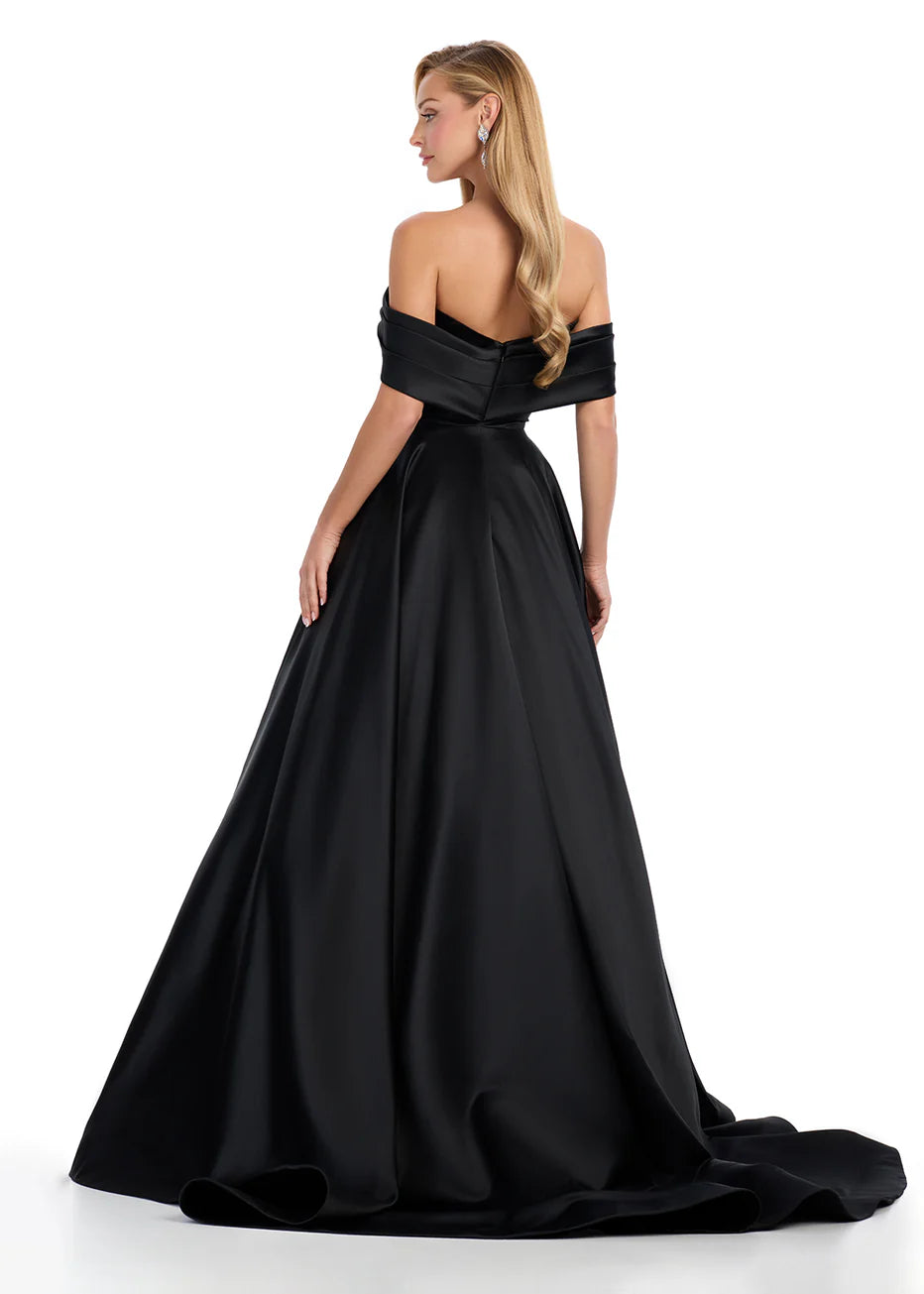 Ashley Lauren 11914 - Off Shoulder Mikado Ballgown