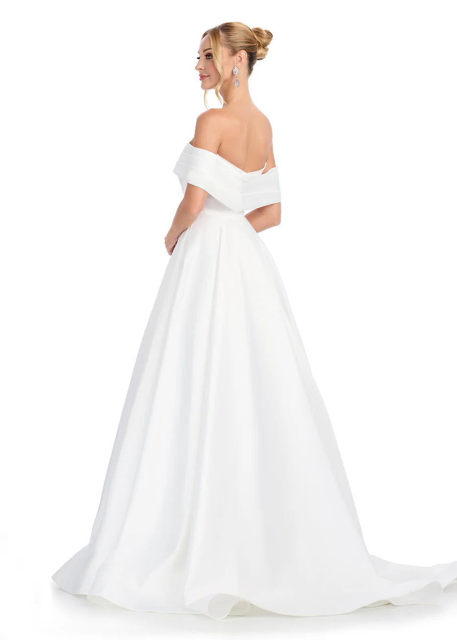 Ashley Lauren 11914 - Off Shoulder Mikado Ballgown