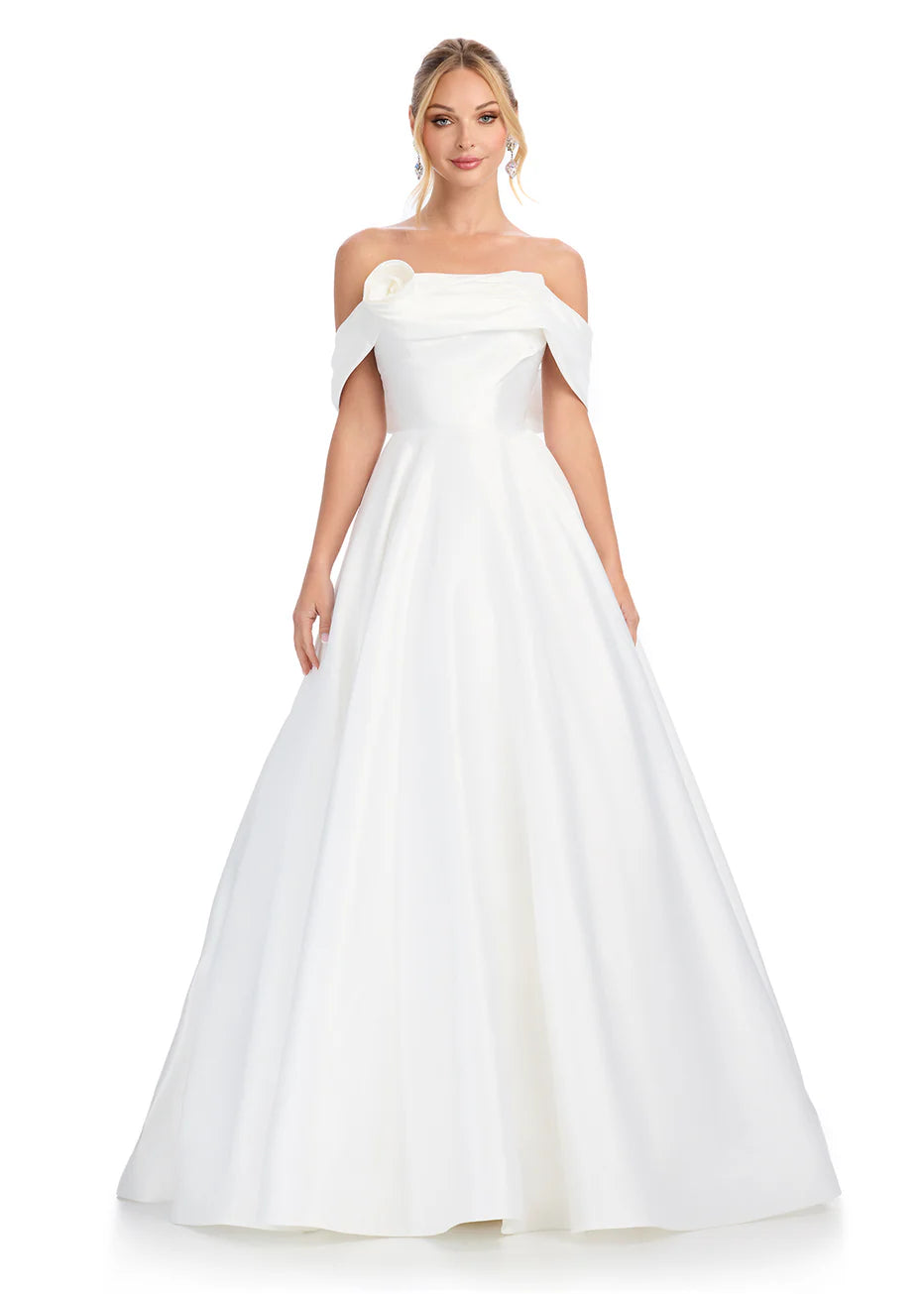 Ashley Lauren 11914 - Off Shoulder Mikado Ballgown