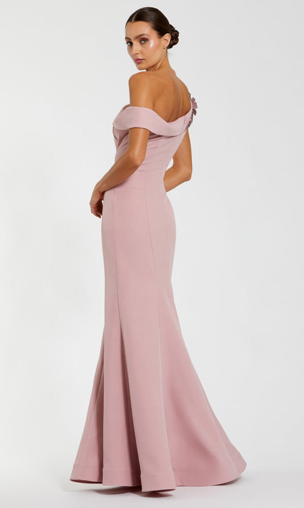 Mac Duggal 11947 - Asymmetric Crepe Evening Dress Mother of the Bride Dresses in Pink