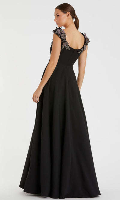 Mac Duggal 11949 - Embellished Straps Crepe A-Line Gown Evening Dresses