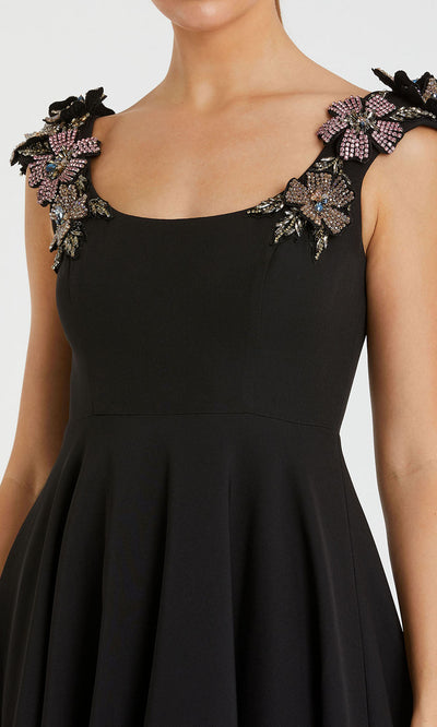 Mac Duggal 11949 - Embellished Straps Crepe A-Line Gown Evening Dresses