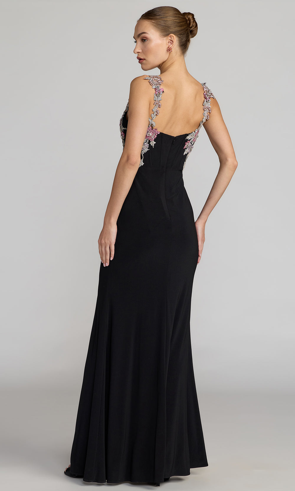 Mac Duggal 11956 - Sleeveless Beaded Embroidered Dress Prom Dresses in Black and Multi