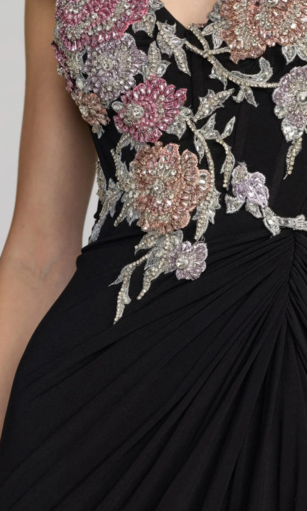 Mac Duggal 11956 - Sleeveless Beaded Embroidered Dress Prom Dresses in Black and Multi