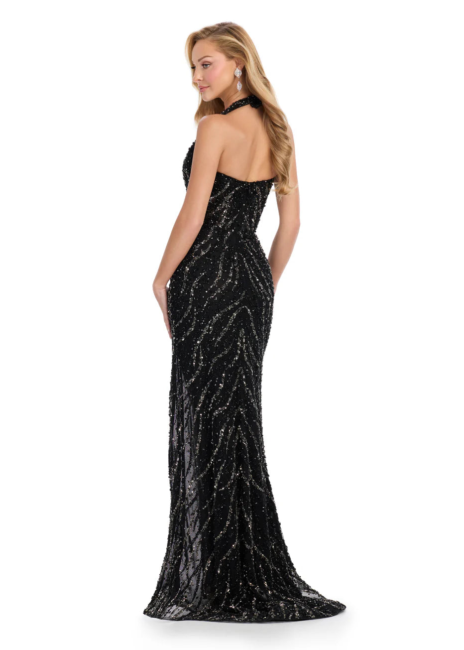 Ashley Lauren 11964 - Sweetheart Prom Dress with Slit