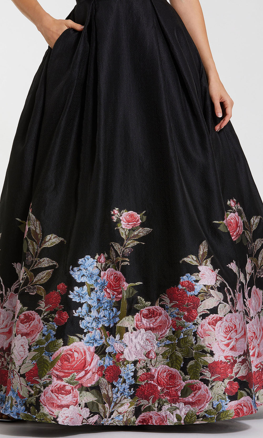 Mac Duggal 11970 - Straight Neckline Floral Ballgown Ball Gowns