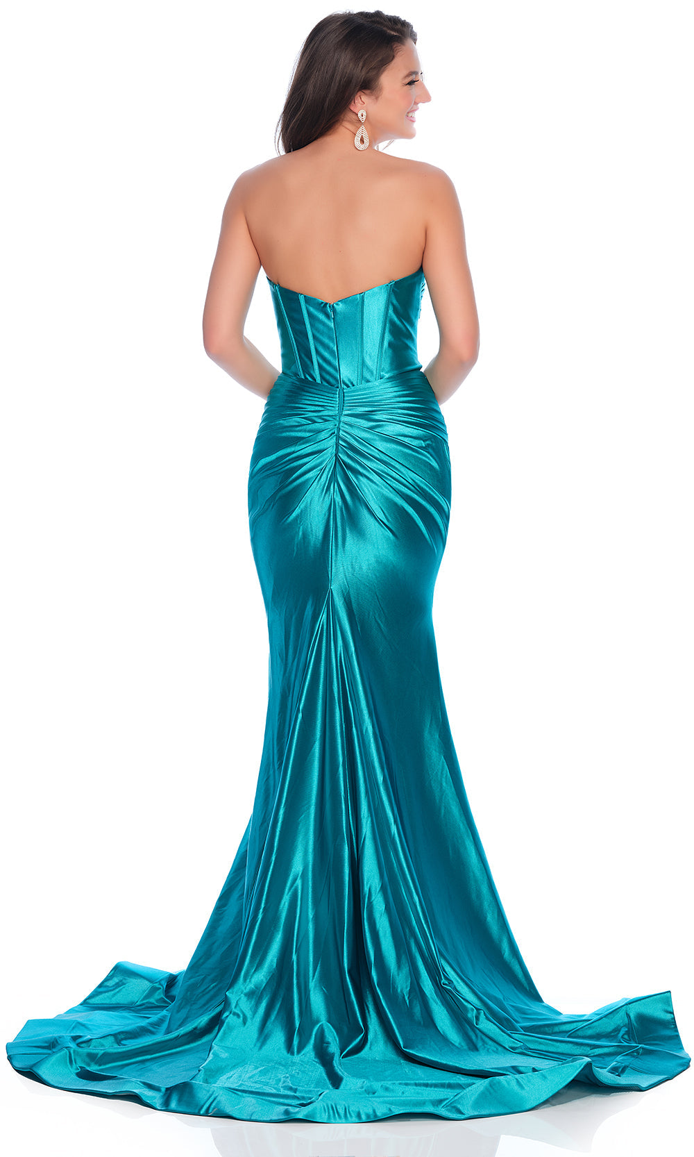 Dave & Johnny 11975 - Corset Detail Long Strapless Dress Prom Dresses
