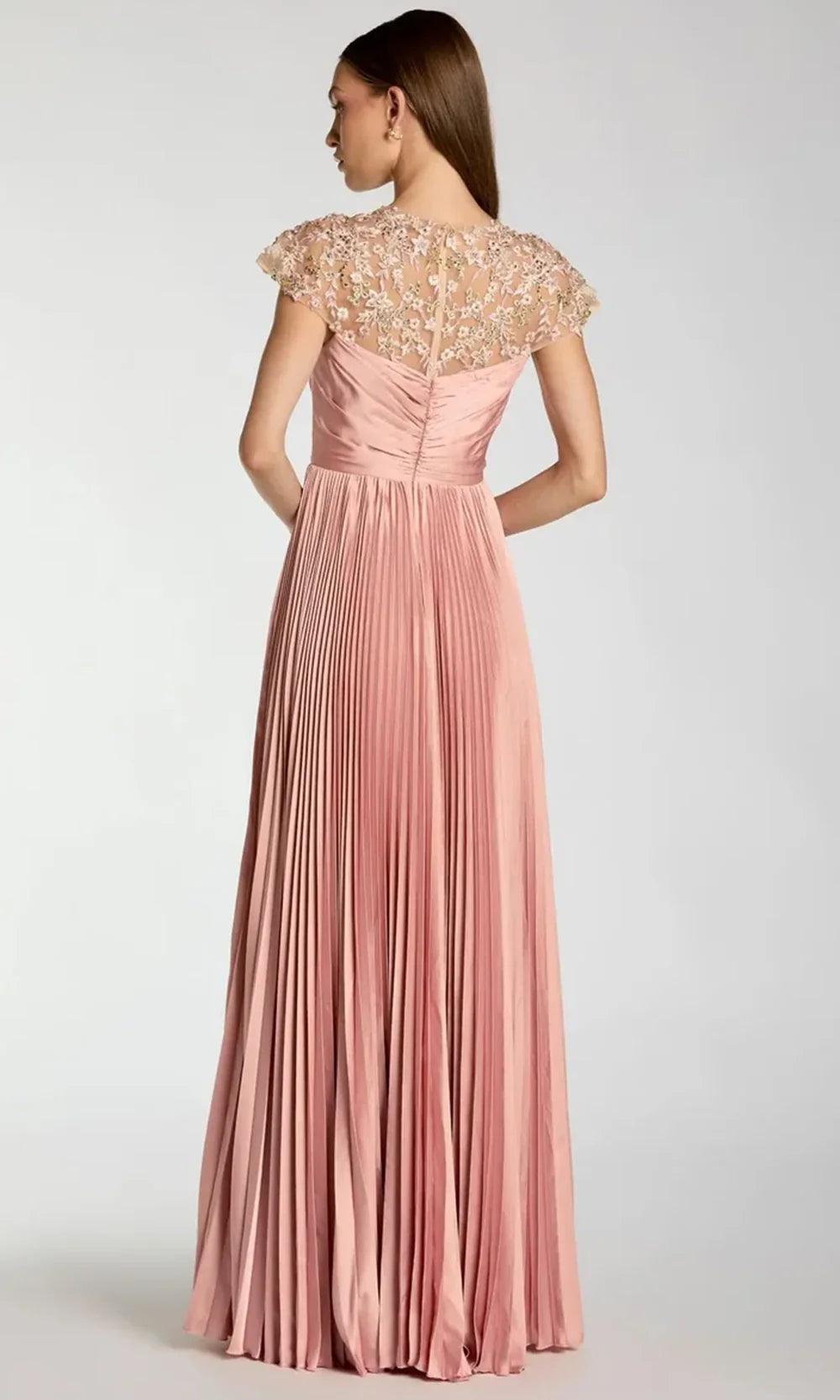 Mac Duggal 11987 - Sweetheart Pleated Charmeuse Evening Gown Formal Gowns in Rose  