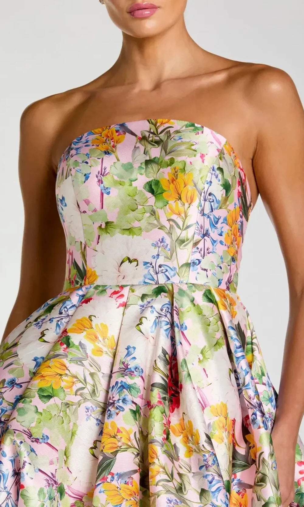 Mac Duggal 11991 - Floral Bubble Hem Ballgown Ball Gowns in Pastel Multi 