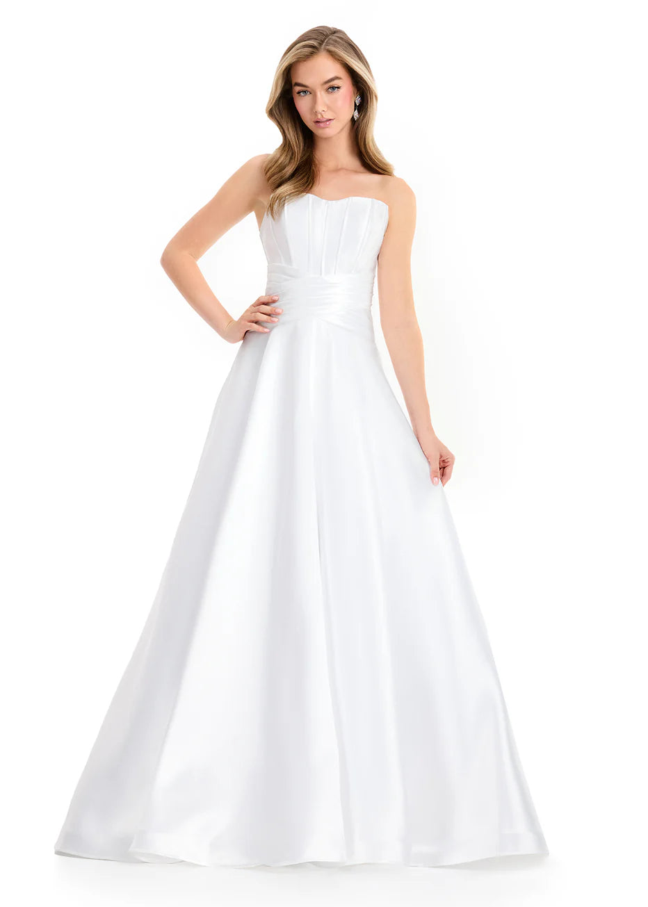 Ashley Lauren 12055 - Semi-Sweetheart Mikado Ballgown