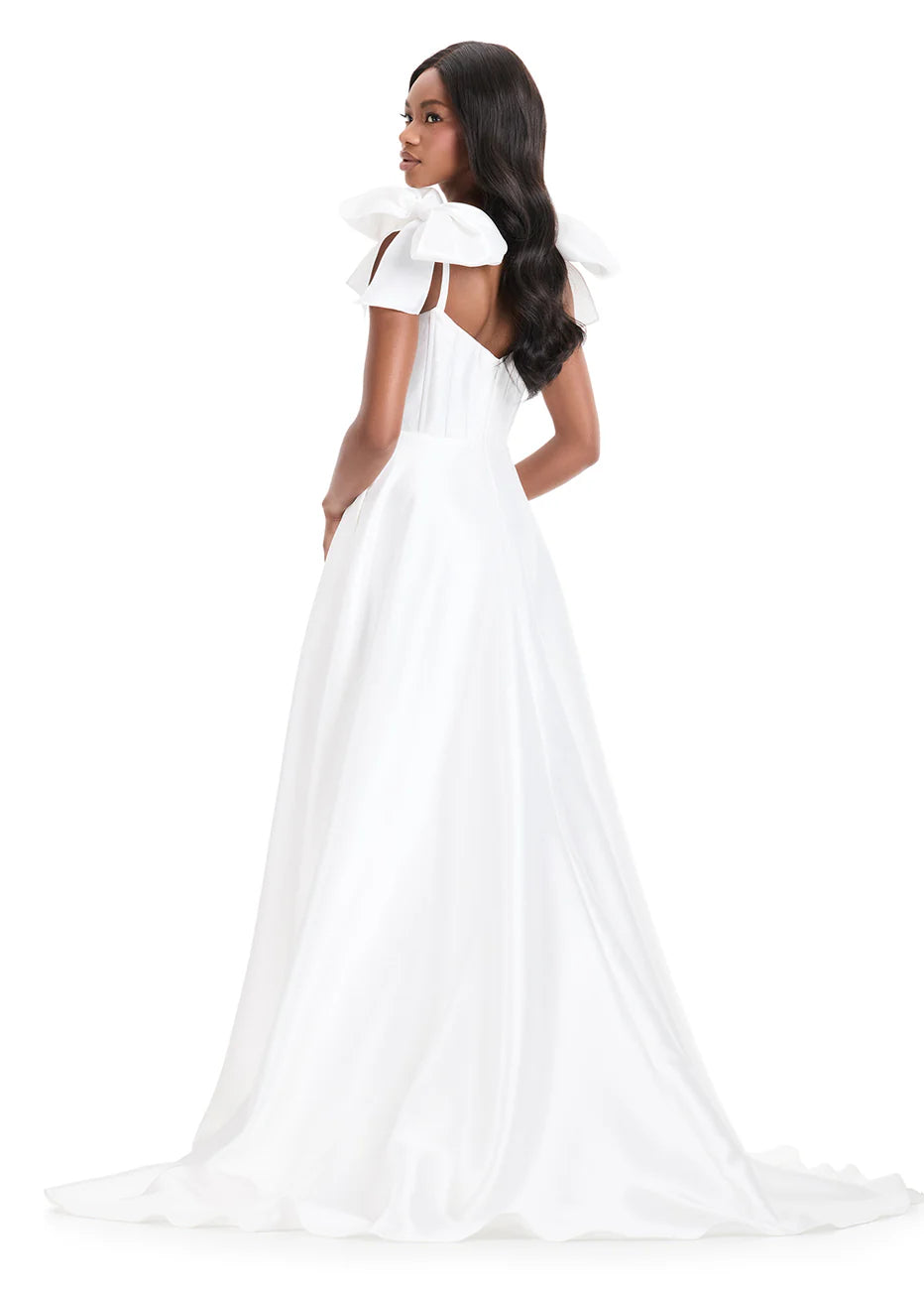 Ashley Lauren 12065 - Pleated A-line Sweetheart Evening Gown