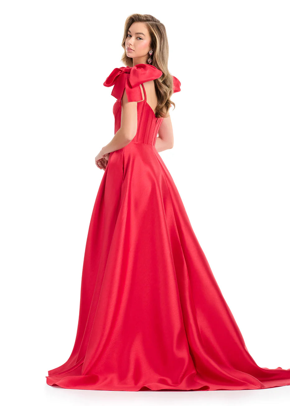 Ashley Lauren 12065 - Pleated A-line Sweetheart Evening Gown