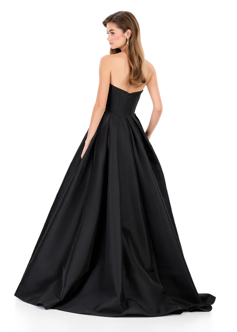 Ashley Lauren 12264 - Bow Accent Corset Sweetheart Ballgown