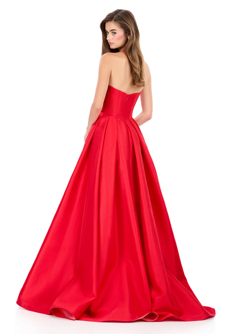 Ashley Lauren 12264 - Bow Accent Corset Sweetheart Ballgown