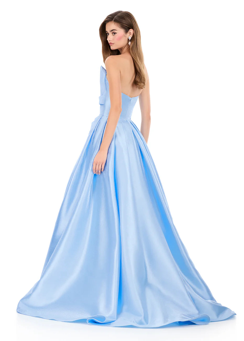 Ashley Lauren 12265 - Pleated Skirt Strapless Evening Gown