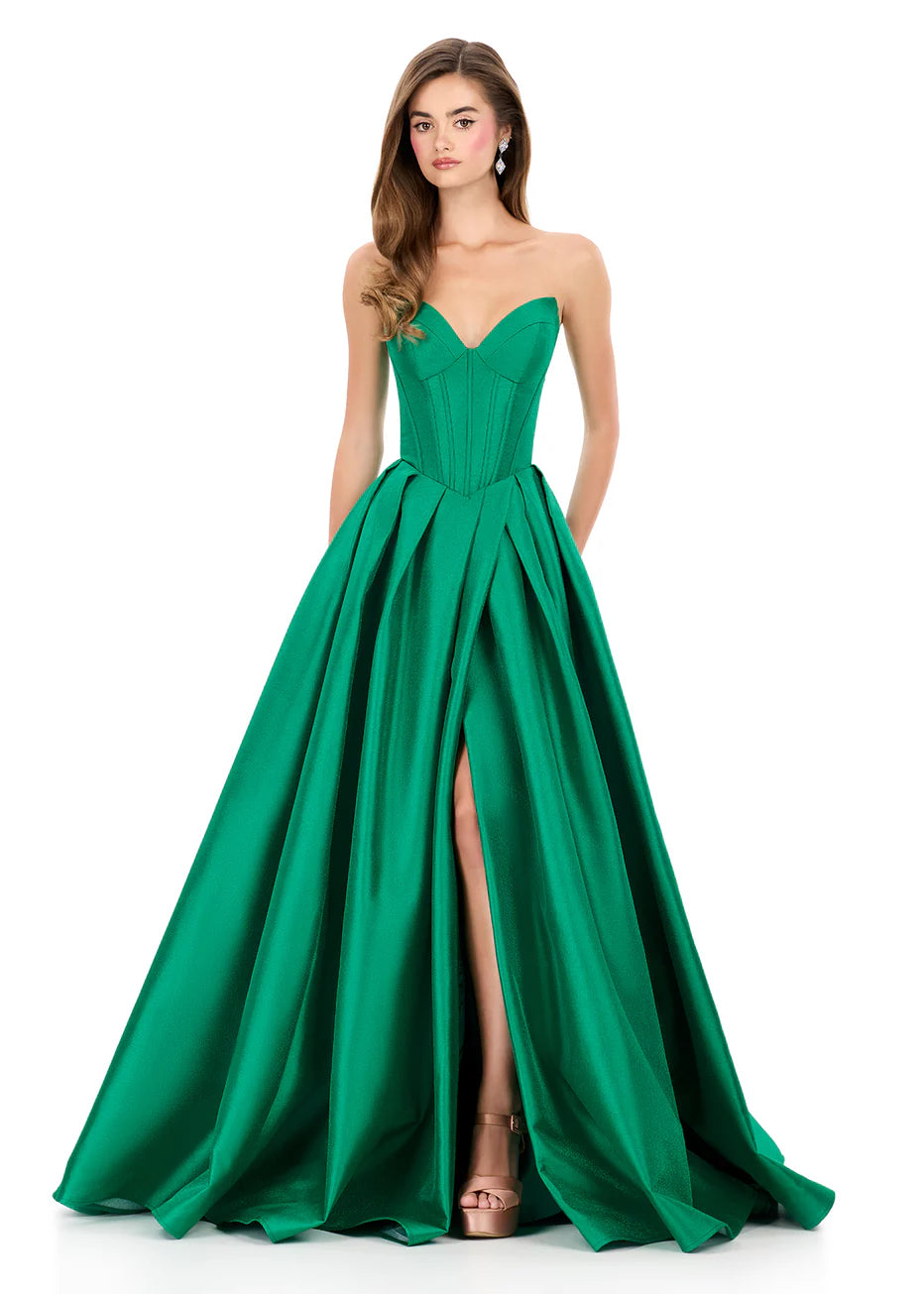 Ashley Lauren 12266 - Sweetheart Bodice Pleated Ballgown